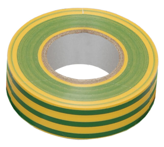 Изоляционная лента 018х19 мм желто-зеленая 20 метров IEK
