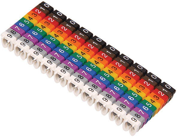 Маркер МКН комплект цифр “0-9” 6 мм2 (100шт/упак) IEK
