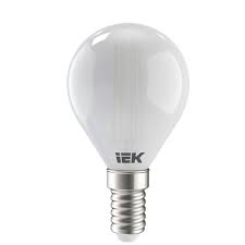 Лампа LED G45 куля прозор. 5Вт 230В 3000К E14 серія 360° IEK