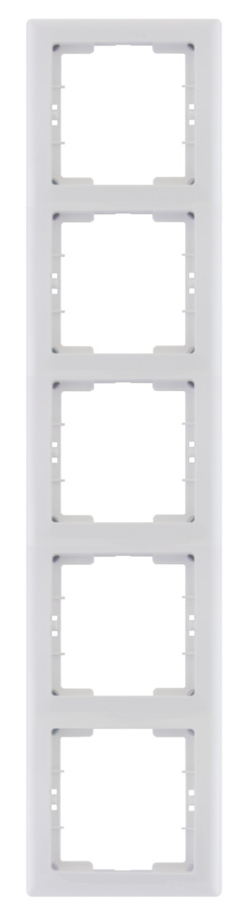 РВ05-00-0-ББ Рамка вертикальная 5 постов серия BOLERO (белый) IEK