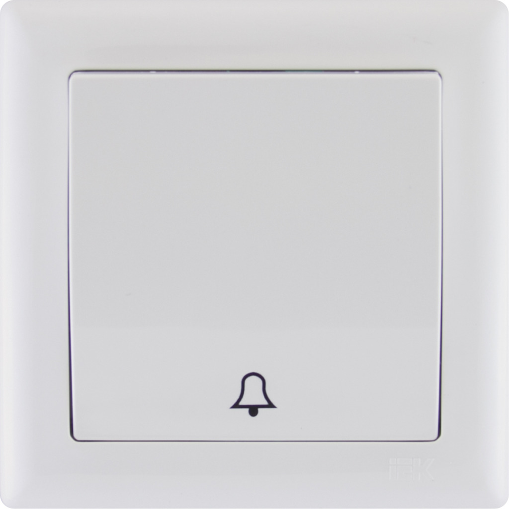 ВК01-14-0-ББ Выключатель кнопочный 1кл серия BOLERO (белый) IEK